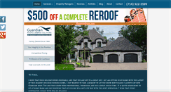 Desktop Screenshot of guardianroofs.com
